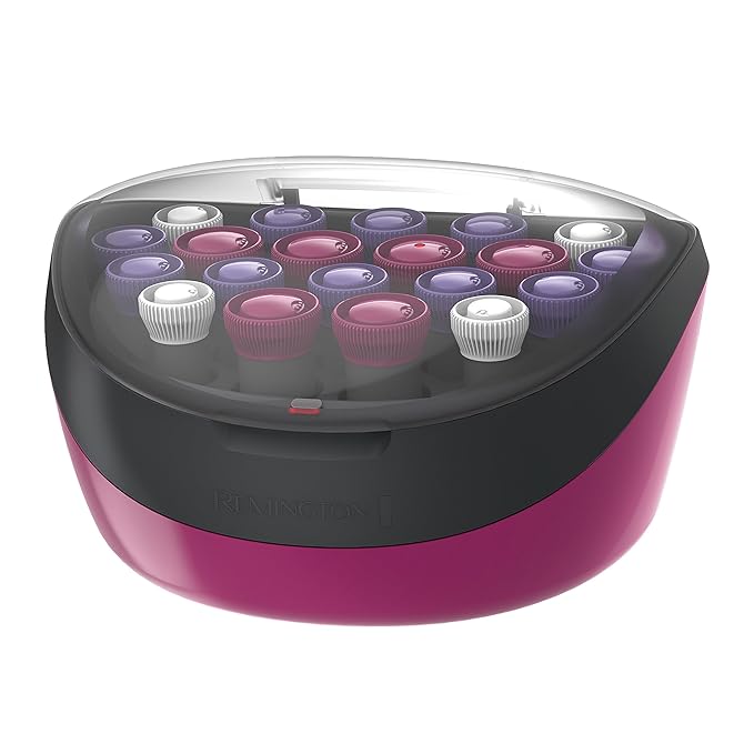 Remington Ionic Conditioning Hair Setter, 20 Velvet Hair Rollers, 6 Large (1¼”), 10 Medium (1"), 4 Small (¾”), Blowout Style Hair Curlers