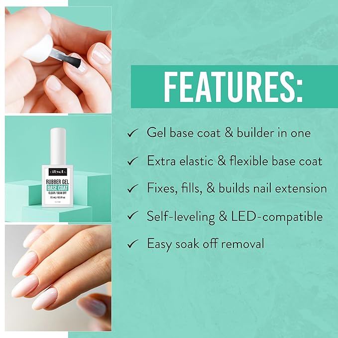 IBD Rubber Gel Base Coat 0.5 oz