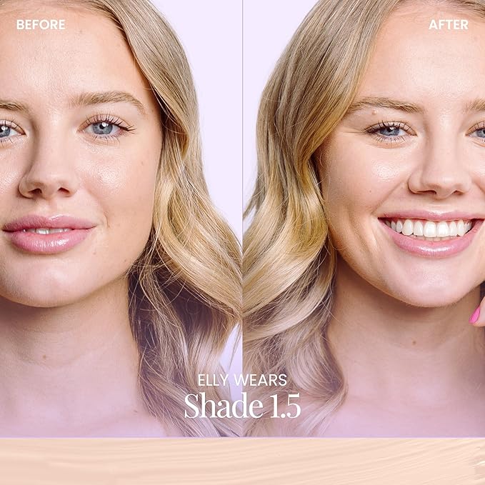 Naked Sundays BeautyScreen™ SPF 50 Mineral Peptide Foundation Tint – 2-in-1 Skin Tint & Mineral Sunscreen | Radiant, Buildable Coverage, Acne-Safe, Infused with Peptides (1.5 Fair Cool, 1.01 Oz)