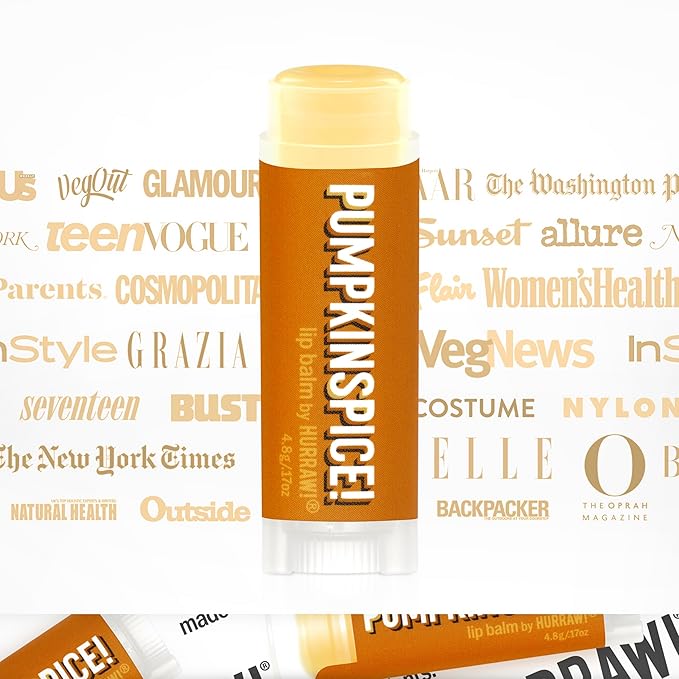 Hurraw! Pumpkin Spice Lip Balm: Organic, Palm