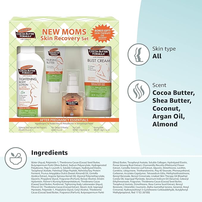 Palmer's Cocoa Butter Formula New Moms Skin Recovery Set (Set of 4)