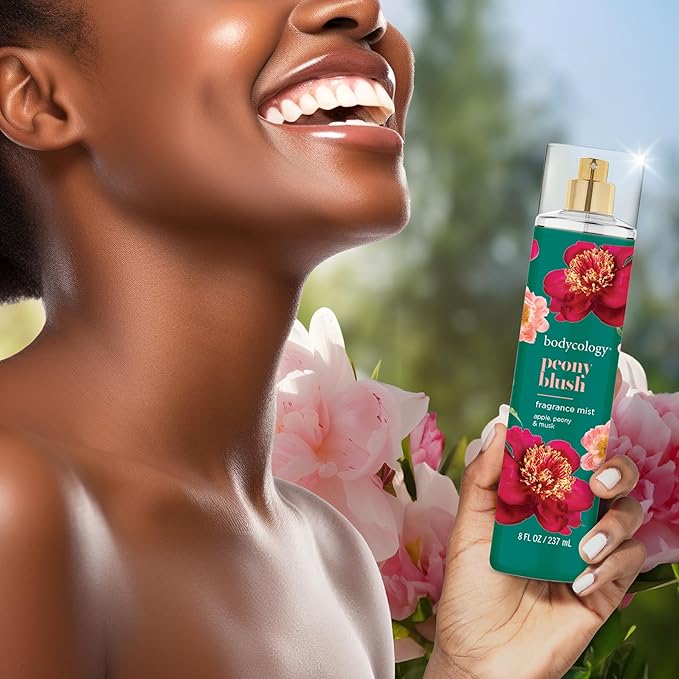 Bodycology Long-Lasting Fragrance Body Mist, Peony Blush, 8 fl oz