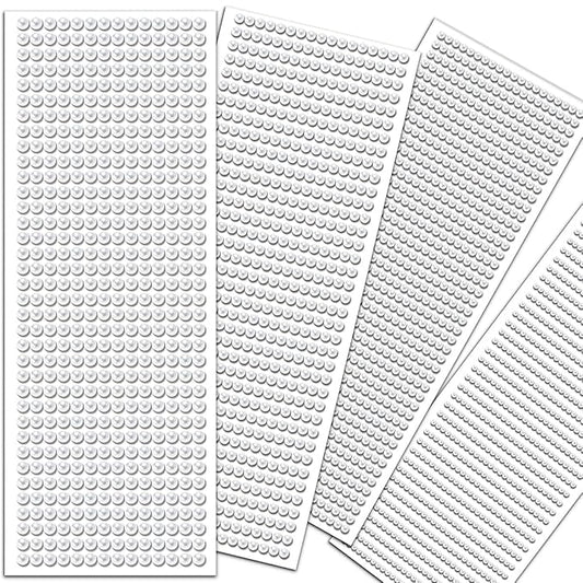 3/4/5/6mm with Pearl White Gem Rhinestones Stickers for Face, Self Adhesive Pearl Stickers Stick on Body Crystal Jewels Makeup Glue for Face Eye Hair Nails Make up and Craft Home Decor 3090PCS