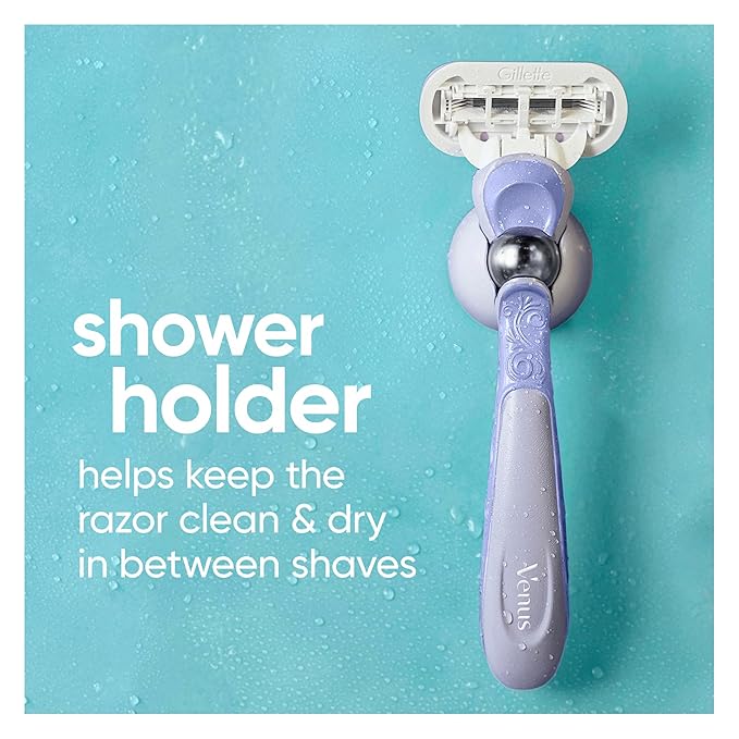 Gillette Venus Deluxe Smooth Swirl Women's Razor Handle + 2 Blade Refills