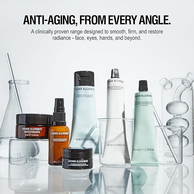 Grown Alchemist Regenerating Night Cream, 40ml, Anti-Aging Moisturizer for Firming, Collagen Boost & Wrinkle Reduction