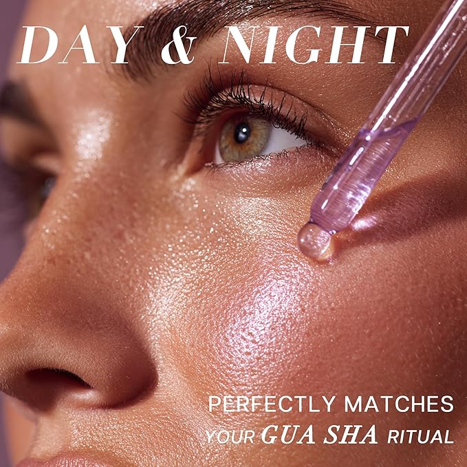 VRAIKO Gua Sha Face Oil Serum | Rosa Rugosa Flower & Jojoba Seed Oil Product | Detox, Plump, Anti-Oxidant, Soothing | Nourish, Cruelty Free, Natural, 1 fl oz