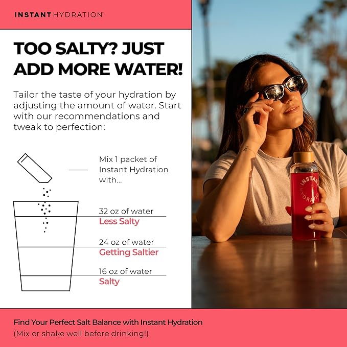 Instant Hydration Electrolytes Powder Packets - Raspberry Electrolyte Drink Mix - Zero Sugar - Keto, Vegan, Gluten-Free, Non-GMO - Boost Recovery, Brain Health, Muscle & Tissue Support- 30 Sticks