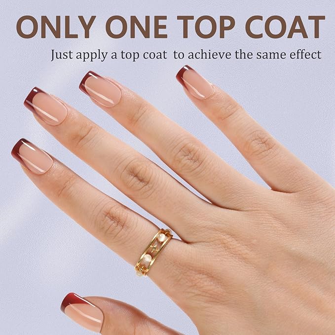 Misssix French Gel Press on Fake Nail Tips, Short Square, No Need to File, Pre-lasting for Nail Art DIY 16 Sizes Multicolor 160Pcs