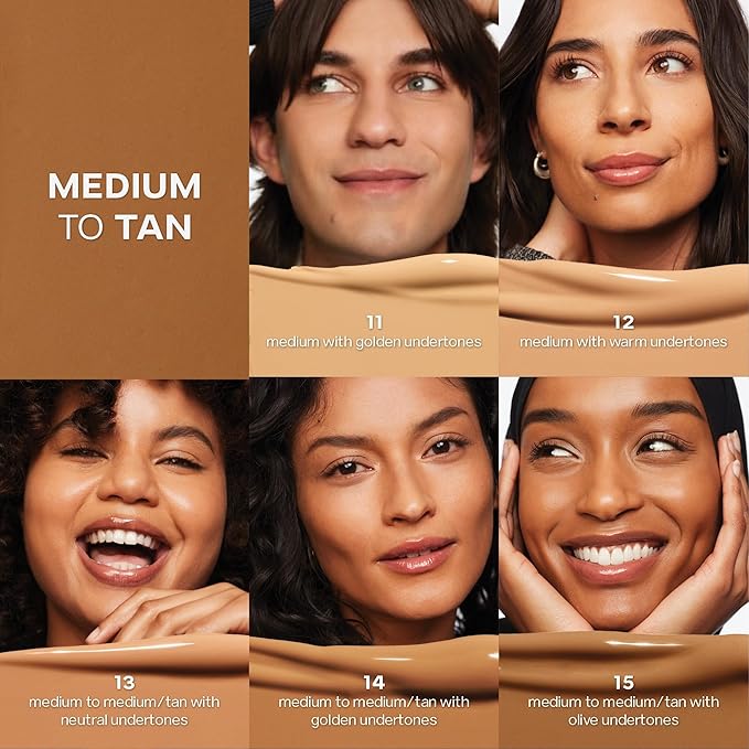 Saie Slip Tint Radiant Cream Concealer & All-Over Face Makeup - Concealer for Dark Circles, Redness & Blemishes - Lightweight Makeup Made with Hydrating Hyaluronic Acid - Shade 11 (0.17 oz)