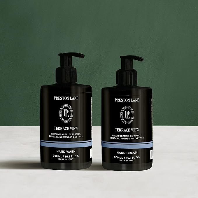 Preston Lane Hand Set, Scented Hand Wash & Cream Duo, Gently Cleanses, Hydrating & Nourishing