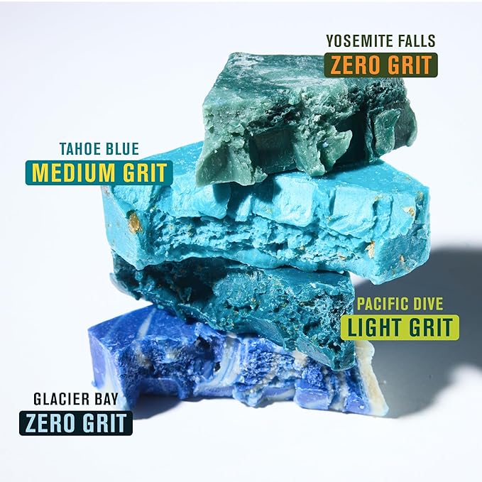 Every Man Jack Cold Plunge Mens Bar Soap Set - Deeply Cleans, Hydrates with Naturally Derived Ingredients - Iconic Cold Water Scents - Pacific Dive, Glacier Bay, Tahoe Blue, Yosemite Falls, 8 Bar Set