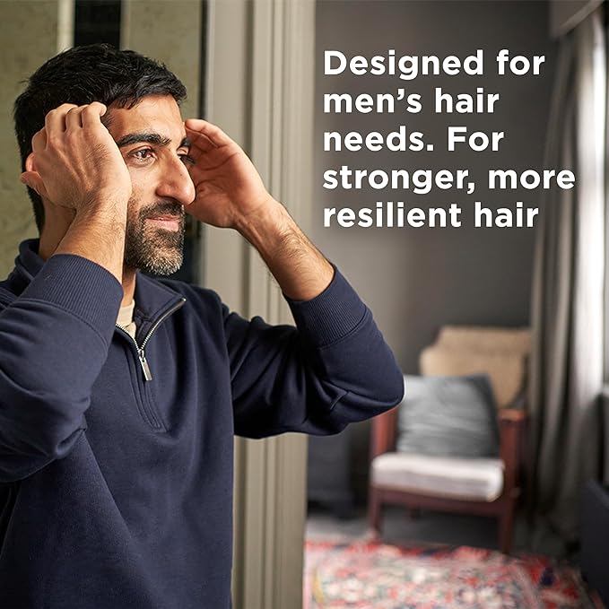 DOVE MEN + CARE Purifying Shampoo Charcoal + Clay 2 Pk for Stronger, More Resilient Hair, with Plant-Based Cleansers, 31 oz