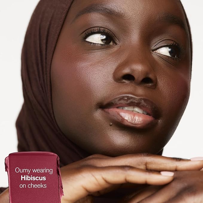 AMI COLÉ Desert Date Cream Multistick Lip and Cheek Tint (Hibiscus), moisturizing lip tint, lip and cheek stain, natural lip color