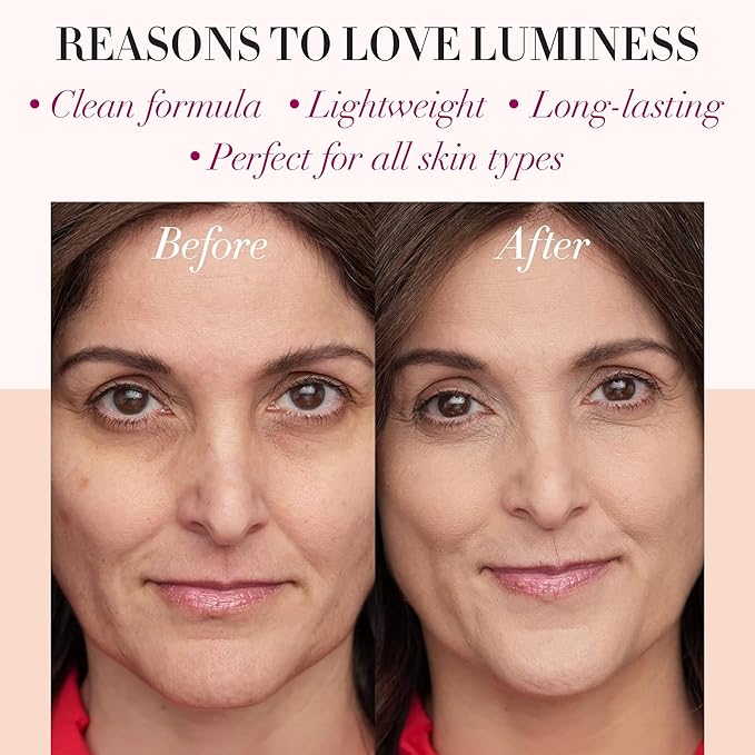 LUMINESS Silk Airbrush Spray Foundation & Buffing Brush Neutral Fair