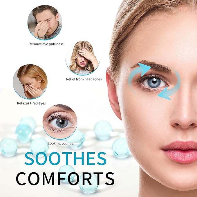 Cooling eye mask with gel