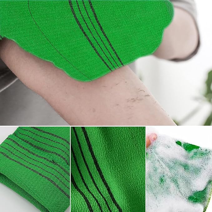 6 pcs exfoliating washcloth, korean