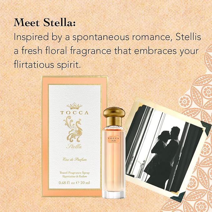 Tocca Women's Perfume, Stella Fragrance, 0.68 oz. (20 ml) - Fresh Floral, Blood Orange, Freesia, Spicy Lily