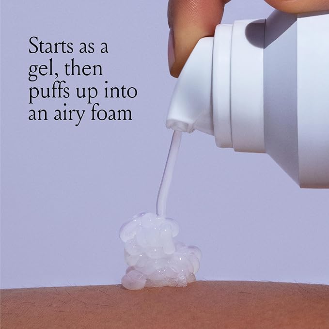 Billie SkyFoam Shave Gel - Lavender Milk Scent - Water-activated Foam - Made With Aloe & Cucumber - For A Close, Smooth Shave - 6.7 fl oz