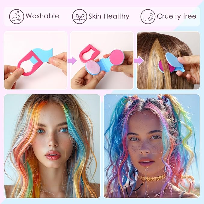 8 Colors Temporary Hair Chalk