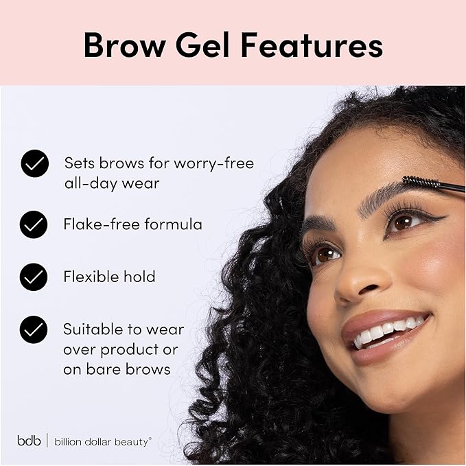 bdb Raising Brows & Brow Gel Kit, Taupe Eyebrow Pen, Smudge-Proof Brow Gel, Effortlessly Natural, 2-Pack