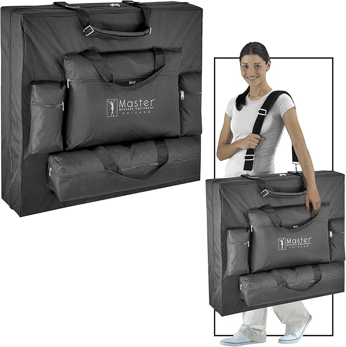 Master Massage 30" DEL RAY™ SALON Portable Massage Table Package with Therma-Top® - Adjustable Heating System! (Sand Color)