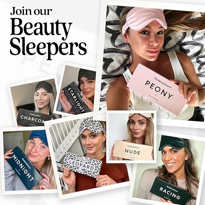 Pure Silk Sleep Mask [100% 6A Mulberry Silk, 22 Momme] Light Blocking Travel Essentials. Eye Masks for Sleeping. Black Oeko-Tex Blindfold. Eye Covers for Men & Women