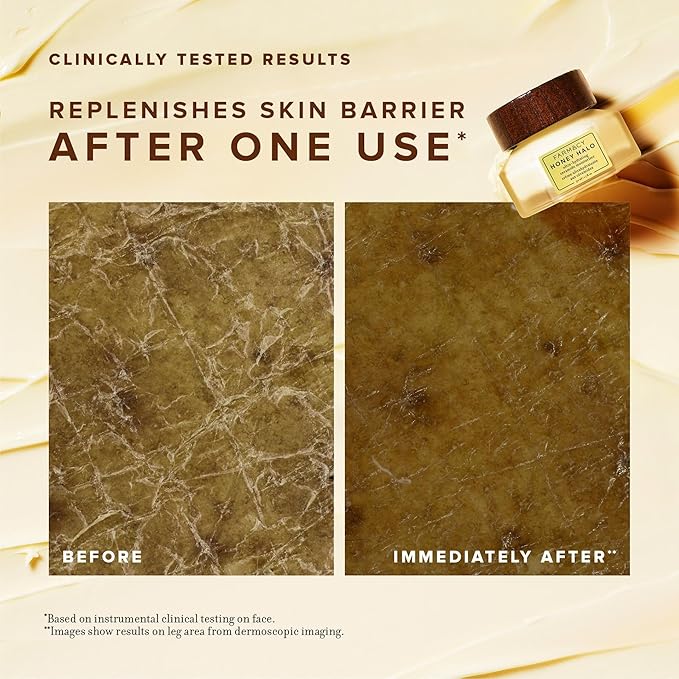 Farmacy Ceramide Face Moisturizer - Honey Halo Hydrating Facial Moisturizer for Dry Skin - Plumps, Soothes + Restores Skin with Potent Ceramides + Buckwheat Honey for a Dewy, Healthy Glow (100ml)