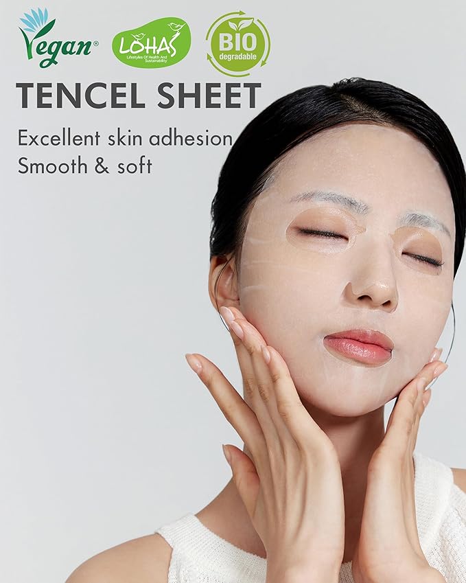 DERMAL Seoul Face Teatree 3X Daily Quick Mask 36 Sheet – Korean Skincare Vegan Tencel Facial Masks - Calming, Soothing, Blemish Control Face Mask Sheets with Heartleaf Extract, Lactobacillus