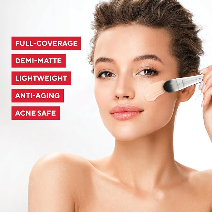 MIRABELLA - Invincible for All HD Liquid Foundation, Moisturizing Face Products for All Skin Types, Full-Coverage Lightweight Foundation Makeup, Moisturizing & Hydrating Beauty Care, Tan T170