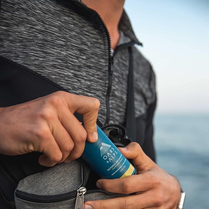 Oars + Alps Aluminum Free Deodorant for Men and Women, Dermatologist Tested and Made with Clean Ingredients, Travel Size, California Coast, 3 Pack, 2.6 Oz Each