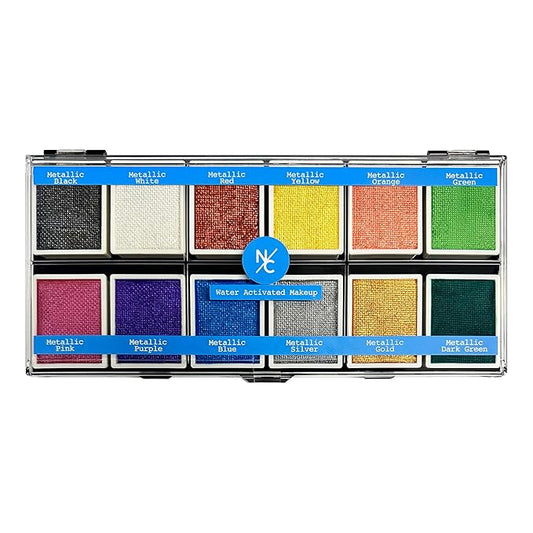 Metallic 12-Color Palette - Luxurious Water-Activated Makeup