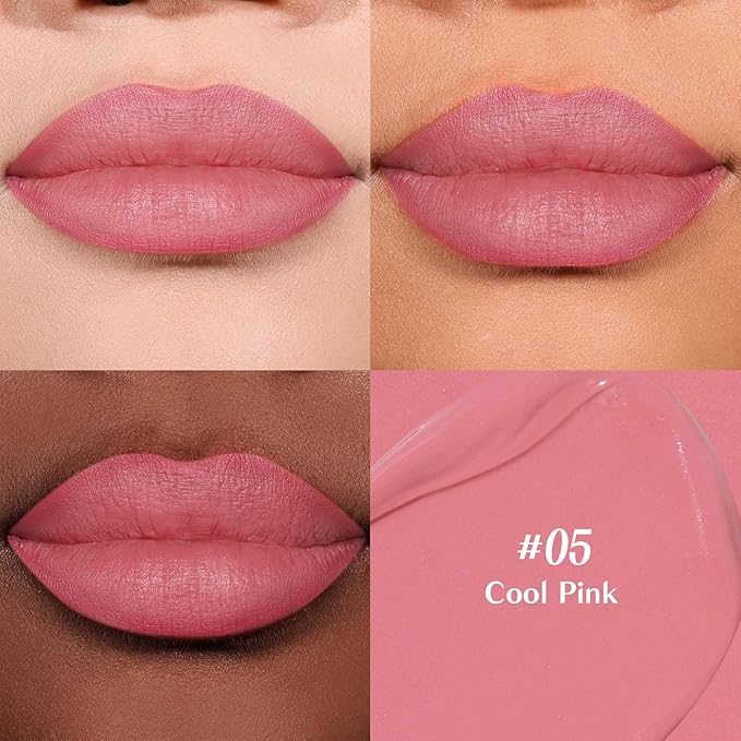 2-IN-1 Lip Liner and Lip Stain, High Pigmented Long Lasting Velvet Lip Tint, Well-Defined Lipliner, Weightless Waterproof Not Animal Tested, Matte Finish Makeup