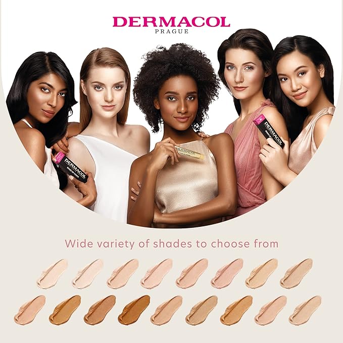 Dermacol - Full Coverage Foundation, Liquid Makeup Matte Shade 225 30g
