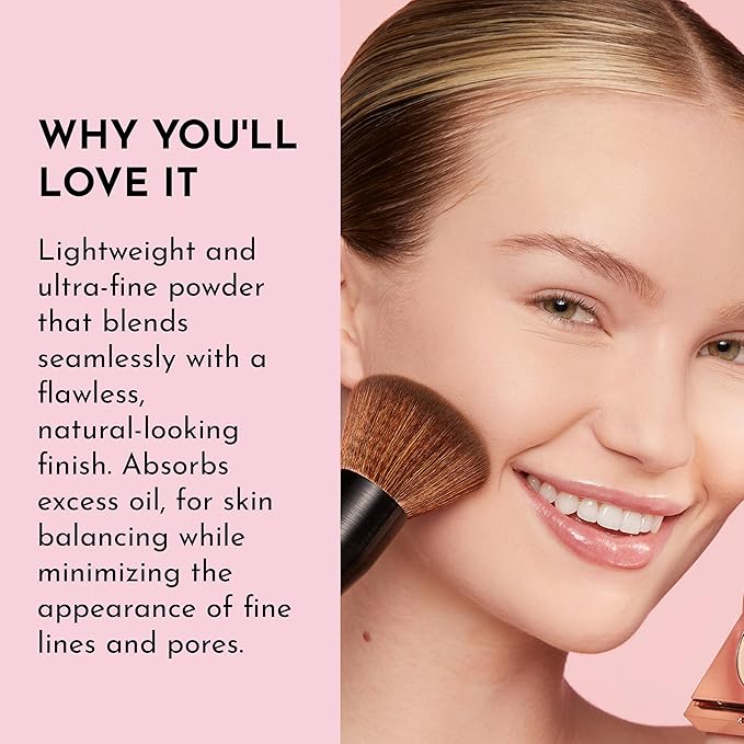 Lawless Talc-Free Skin-Smoothing Perfecting Powder - Fair - Premium Makeup, Skin Smoothing Powder with Natural Ingredients, Ultra-Fine Soft Focus Setting Powder, Talc Free - 0.34 oz