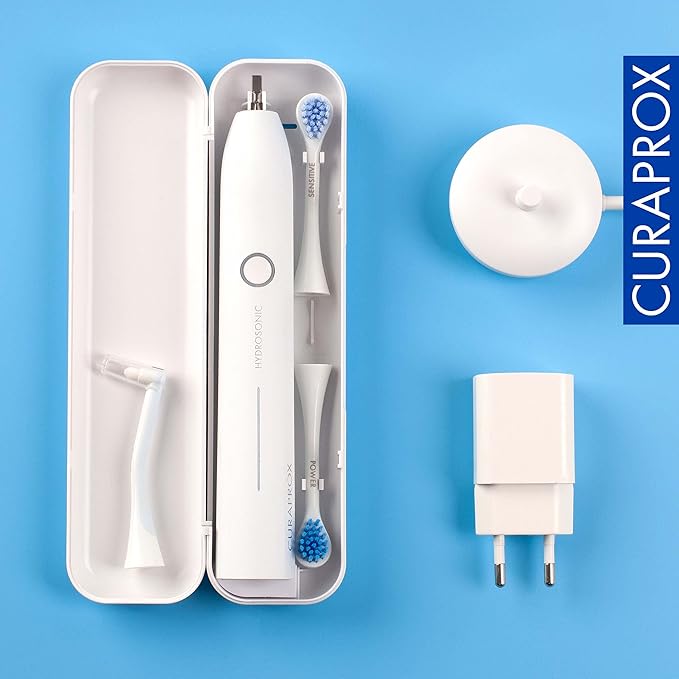 Curaprox Hydrosonic Pro Electric Toothbrush with Charger and Travel Case