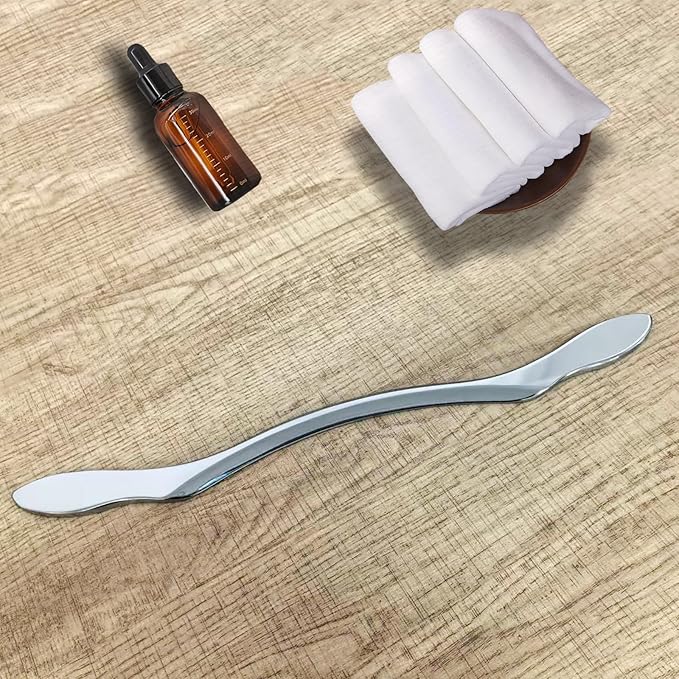 BYYDDIY Stainless Steel Gua Sha Muscle Scraper Scraping Massage Tool,IASTM Tools, Great Soft Tissue Physical Therapy Used for Back, Legs, Arms,Neck (L-bar)