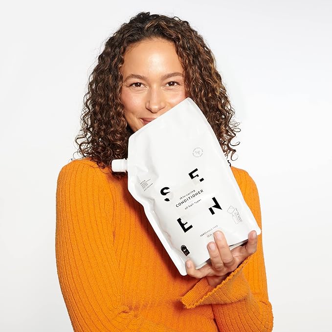 SEEN Conditioner Eco-Refill - Scented- Non-Comedogenic & Sulfate-Free Hair Conditioner- Dermatologist-Developed -Safe for Sensitive & Acne Prone Skin