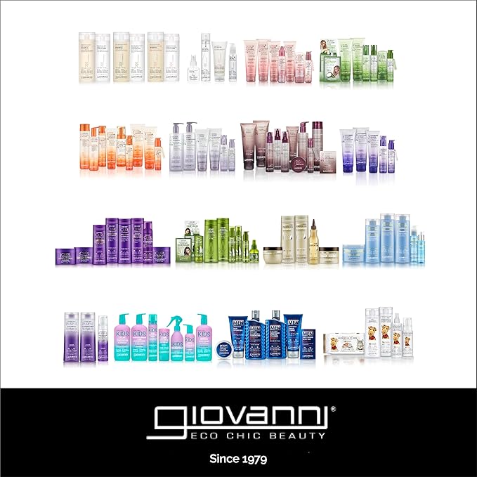 Giovanni 50:50 Balanced Shampoo and Conditioner Set - Clarifying Shampoo for Women & Men, Cleansing for Damaged, Frizzy Hair, Moisturizing Conditioner for Soft, Smooth Hair - 8.5 Fl Oz Each (1 Set)