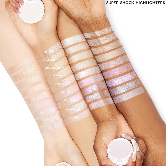 ColourPop Super Shock Highlighter Makeup - High-Pigment, Crème-Powder Face Makeup - Buildable & Blendable Formula with a Unique Bouncy Texture - Avalon (0.15 oz)