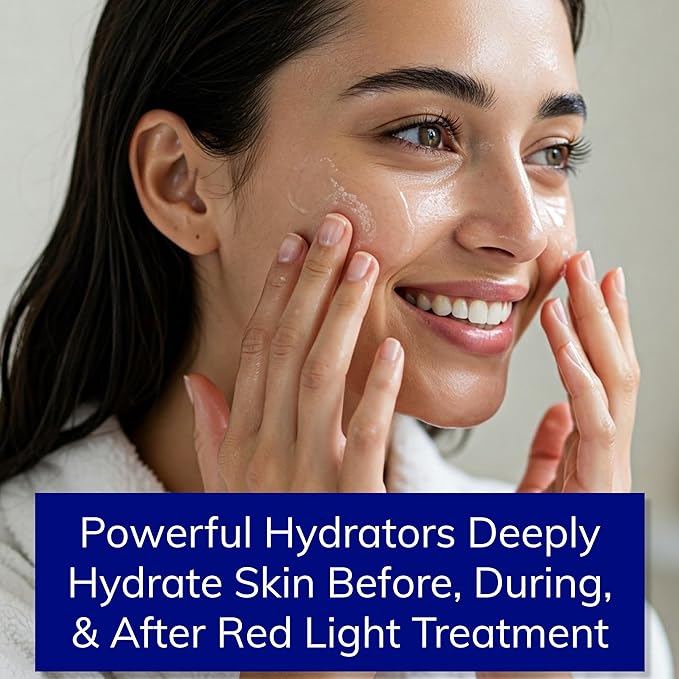 Red Light Therapy Activation Serum for Face & Neck | Amplify Benefits, Reduce Wrinkles, Hydrate, Brighten Skin | 100% Clean Formula with Matcha, Hyaluronic Acid, Orchid Stem Cells | 2x More, 2 Oz Size