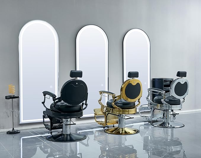 Vintage Barber Chair for Hairdressers Heavy Tattoo Shampoo Beauty Salon Equipment