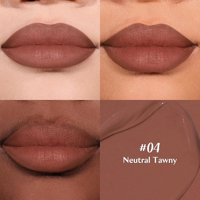 2-IN-1 Lip Liner and Lip Stain, High Pigmented Long Lasting Velvet Lip Tint, Well-Defined Lipliner, Weightless Waterproof Not Animal Tested, Matte Finish Makeup