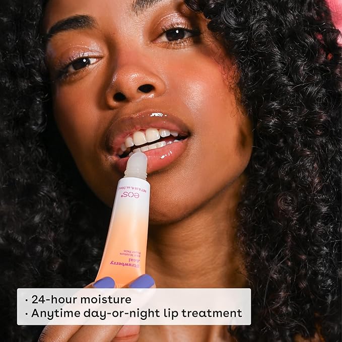 eos 24H Moisture Super Balm - Strawberry Acai, Lip mask, Moisturizing, Lip Treatment, Limited-Edition, 0.35 fl oz