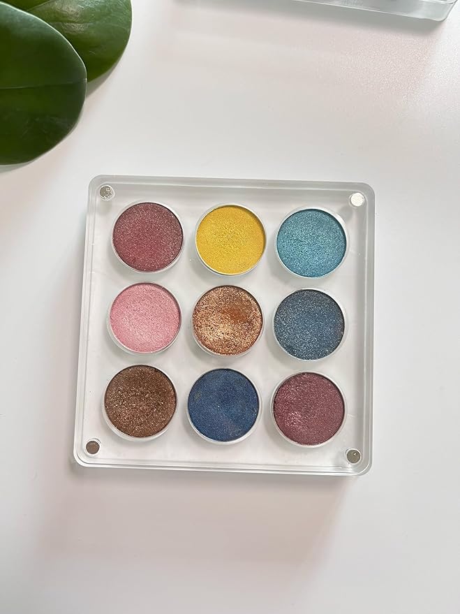 New Empty Acrylic DIY Your Own Magnetic Eyeshadow Palette All Transparent Elegant Eye Shadow Makeup Palette Make-up mixing palettes sold empty 26mm*9 holes
