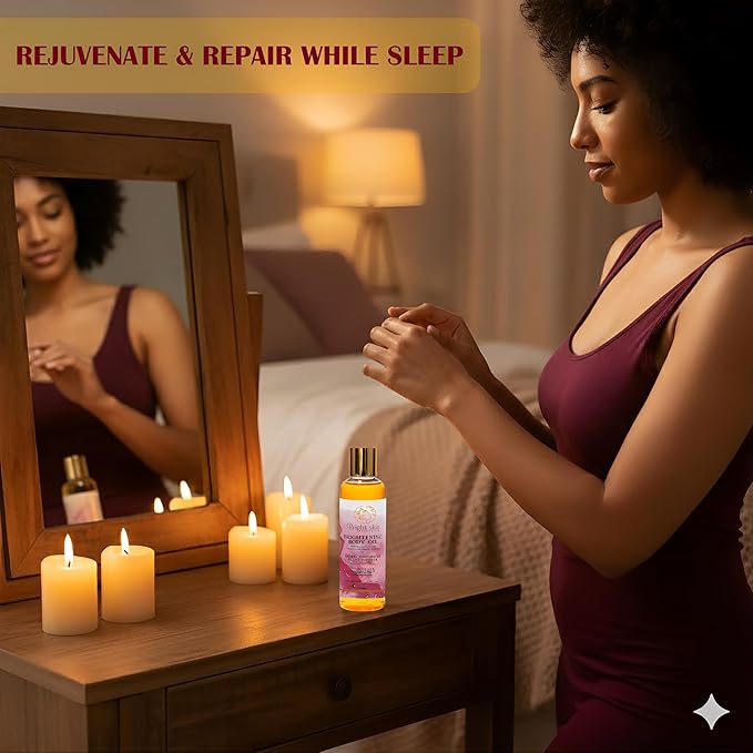 Best Brightening Body Oil (6.5 oz) - Glutathione, Arbutin, Rosehip Oil, Rose Extract for Uneven Skin Tone, Dark Spots, Scars, Anti-aging, Anti-wrinkle, Sunscreen, Scar Healing