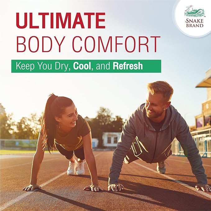 Snake Brand Prickly Heat Cooling Powder for Everyday / 280g) 9 Oz