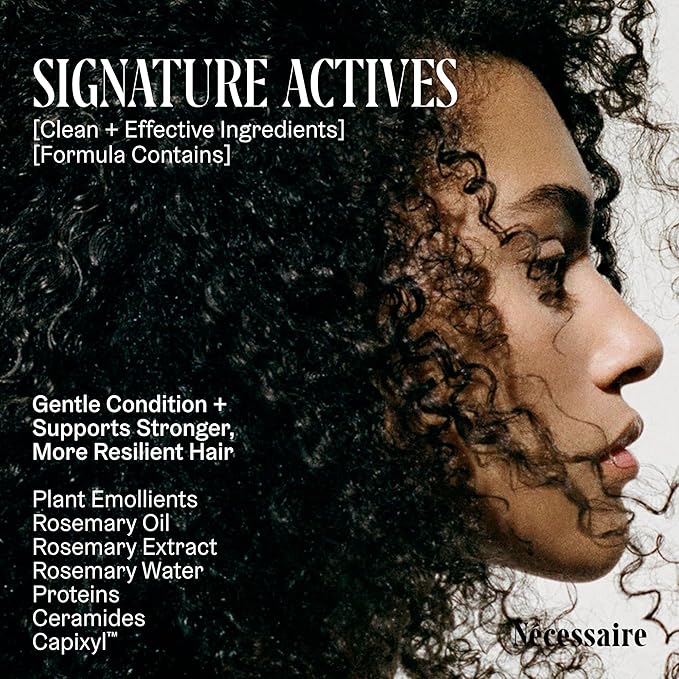 Nécessaire Rosemary Conditioner | Multi-Protien Strengthening Conditioner For Thinning Hair. For Women + Men. Good For All Hair Types/Textures. Free Of Sulfates. Color-Safe. 250 ml / 8.4 oz