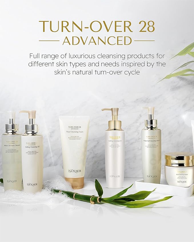 Isa Knox Turnover 28 Advanced (Cleansing Oil, 6.1fl oz) - Makeup Remover Cleansing Oil without Residue by LG Beauty. Gently Melt & Remove Impurities and Heavy Makeup.