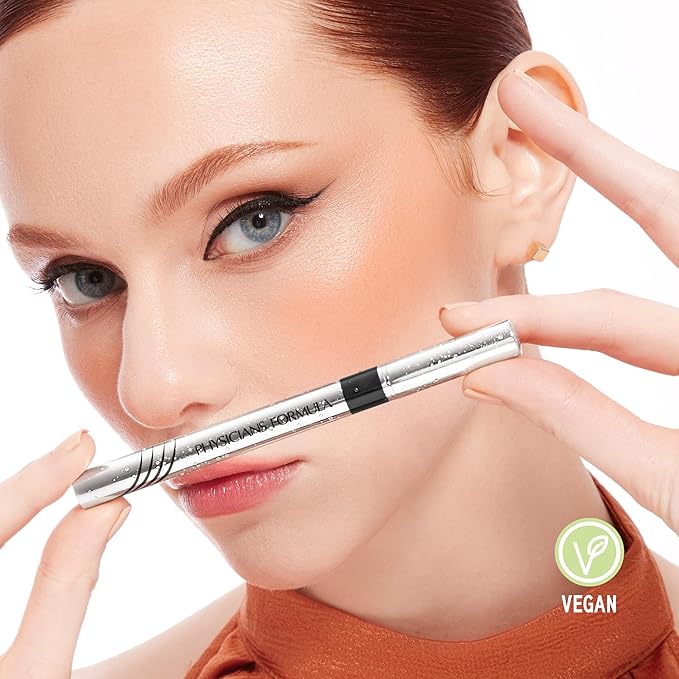 Physicians Formula Eye Booster, Lash-Enhancing 2-in-1 Eyeliner Serum, Dermatologist Approved, Hypoallergenic, Cruelty-Free & Vegan - Blackest Black