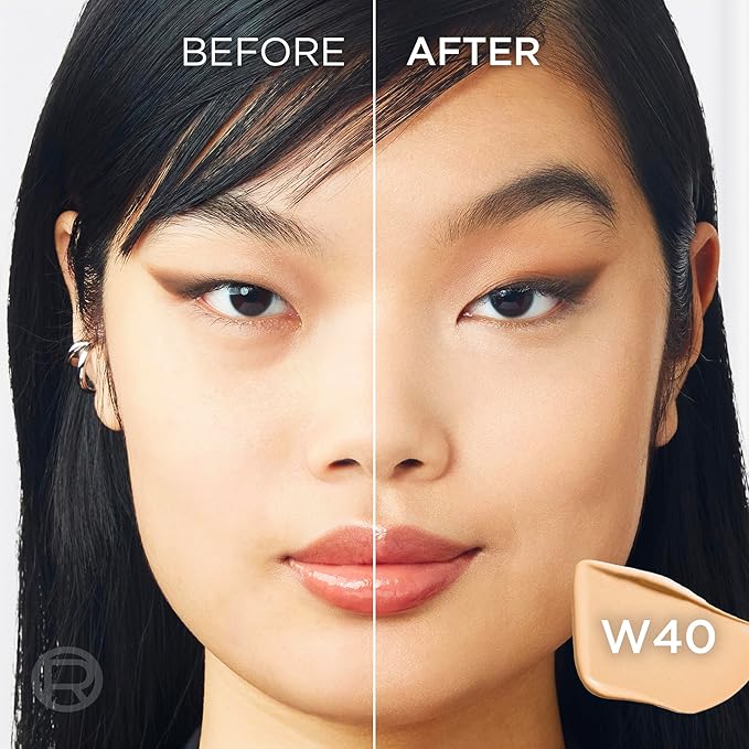 L'Oreal Paris Infallible Skin Ink 2-in-1 Foundation Concealer Hybrid Face Makeup, up to 48HR Transfer-Resistant with Buildable Light to Full Coverage, 40 Fair Warm